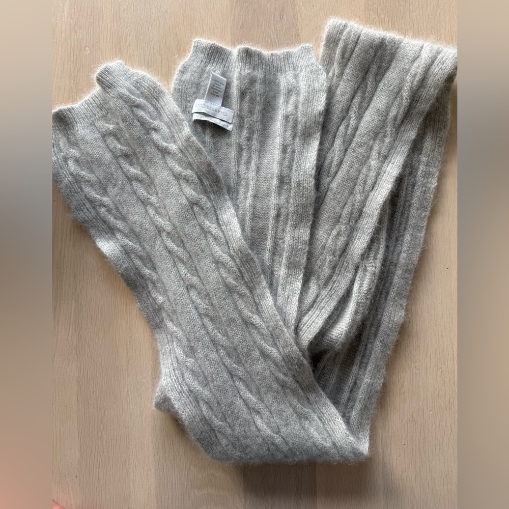 Charter Club Light Gray Cashmere Scarf